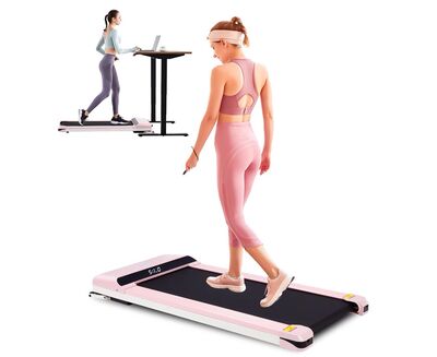 Компактная беговая дорожка DFC UMAY, розовая (вид 10) Компактная беговая дорожка DFC UMAY, розовая (фото, вид 10)