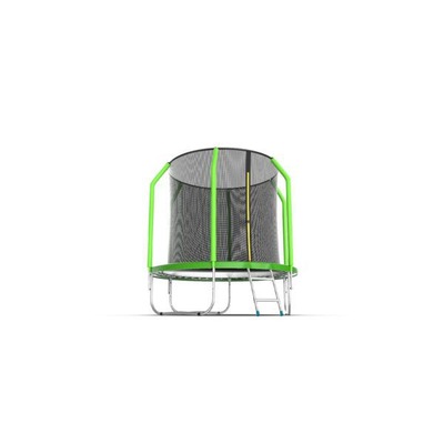 Батут EVO Jump Cosmo 6ft (Green) с внутренней сеткой и лестницей (фото, вид 2)