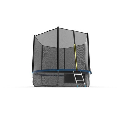 Батут EVO JUMP External 10ft (Blue) + Lower net. с внешней сеткой и лестницей (фото, вид 3)
