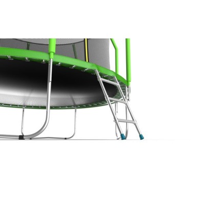 Батут EVO JUMP Cosmo 12ft (Green) с внутренней сеткой и лестницей (фото, вид 3)