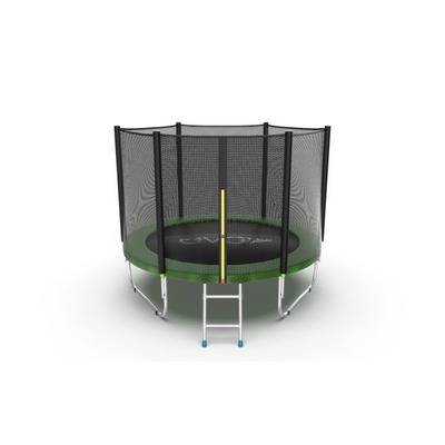 Батут EVO Jump External 6ft (Green) с внешней сеткой и лестницей, диаметр 6ft (зеленый) (фото)