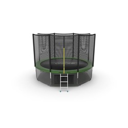 Батут EVO JUMP External 12ft (Green) + Lower net с внешней и нижней сеткой и лестницей