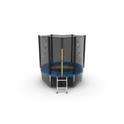 Батут EVO JUMP External 6ft (Blue) + Lower net с внешней и нижней сеткой и лестницей