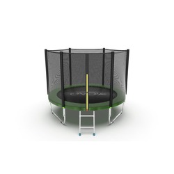 Батут EVO JUMP External 8ft (Green) с внешней сеткой и лестницей