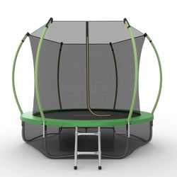 Батут EVO JUMP Internal 10ft (Green) + Lower net с внутренней и нижней сеткой и лестницей